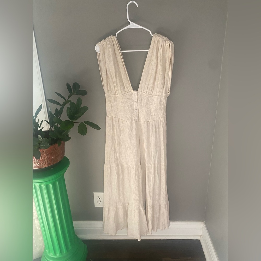 ASOS Beige linen Maxi Dress